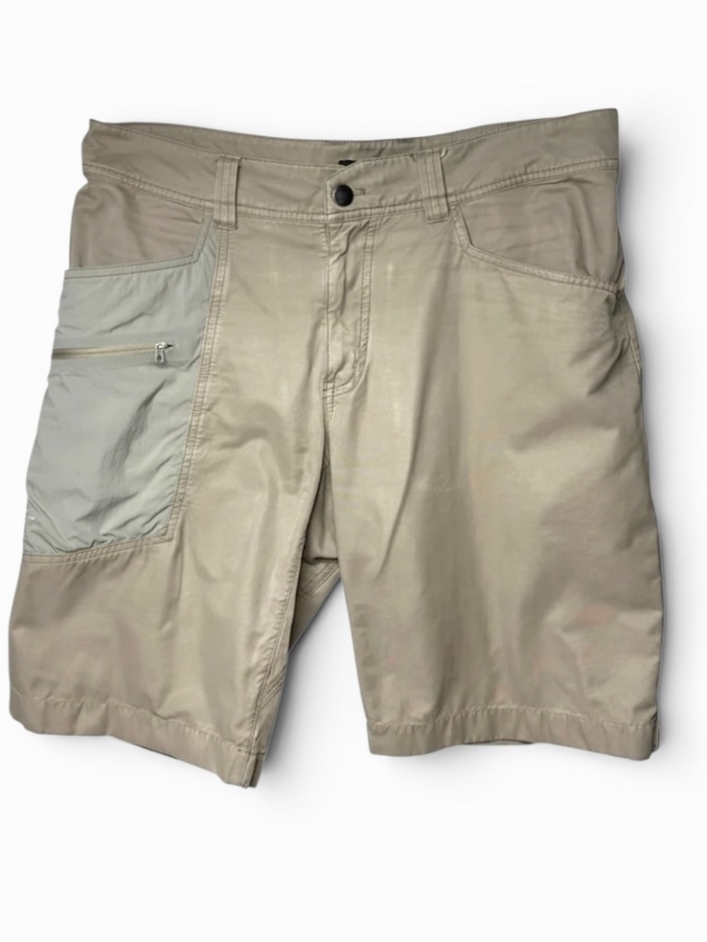 Arc'teryx Adventus Cargo Shorts Tan Beige Hiking Technical Utility Mens 34 - Picture 2 of 13